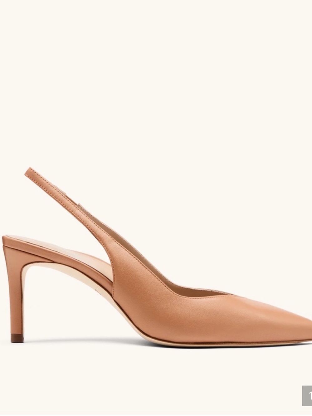 Inez Mia Slingback Heels shoes in Almond Nappa? Nude 8.5